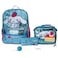 AI ACCESSORY INNOVATIONS Sanrios Cinnamoroll 5 Piece Backpack Set Hello Kitty Kawaii Flip Sequin Girls School Bag with Front Zip Pocket 2 Side Mesh Pockets Blue