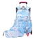 EKUIZAI Girls Trolley Backpack Set Cute Colorful Girls Rolling Backpack Middle School Trolley Schoolbag with Wheels