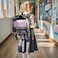 SKAITU Clear Backpack for Girls School Kids Heavy Duty See Through Bookbag Unicorn Transparent Backpack with Thicker Strap Black