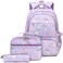 Joyfulife Lightweight Water Resistant Mermaid Backpack with Lunch Box Kids Backpack for Girls Elementary Primary Middle School Bag Teens Bookbags Set