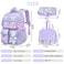 NSEQB Girls Backpack Set With Lunch Bag and MultiCompartment Pencil CaseCute Girls School Backpack For KidsChildrens Schoolbag For Kindergarten Elementary PrimaryPurple3PCS