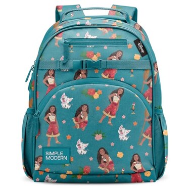 Simple Modern Medium Disney Toddler Backpack for School Girls and Boys Kindergarten Elementary Kids Backpack Fletcher Collection Kids 15 tall Moana Oceana