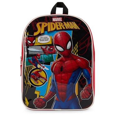 Marvel Spiderman Backpack for Boys Toddlers Miles Morales Bookbag for Kids Ages 37 Spider Man Backpack with Padded Straps and Zip Compartment Miles Morales Back Pack 15