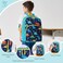 Cokouchyi 3 Pcs Kids Backpack Set with Lunch Box Pencil Case Lightweight Preschool Backpack for Boys Age 38 Kids Book bag Elementary Dinosaur