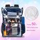 ZLYERT 17 Flip Top Clear Backpack 3Pcs Stadium Approved Set Heavy Duty Transparent Bookbag for GymConcert Black