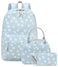 Bluboon School Backpack Teens Girls Boys Kids School Book Bags with Lunch Box Pencil Bag