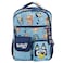 AI ACCESSORY INNOVATIONS Bluey Bingo Backpack for Girls Boys Multi Pocket Bookbag with Adjustable Shoulder Straps Padded Back Blue