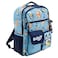 AI ACCESSORY INNOVATIONS Bluey Bingo Backpack for Girls Boys Multi Pocket Bookbag with Adjustable Shoulder Straps Padded Back Blue