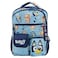 AI ACCESSORY INNOVATIONS Bluey Bingo Backpack for Girls Boys Multi Pocket Bookbag with Adjustable Shoulder Straps Padded Back Blue