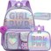 Meetbelify Backpack for Girls Backpack with Lunch Box Pencil Case for Elementary Student Kids School Bag for Girls Ages 68 Years Old Purple