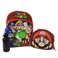 AI ACCESSORY INNOVATIONS Super Mario 4PC Backpack Set for Kids 16 Backpack Lunchbox Water Bottle Fidget Ball Super Mario School Set for Boys Girls