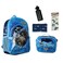INTIMO Monster Jam Megalodon 5Piece Backpack Mega Set with Detachable Lunch box Water Bottle Pencil Case and Stickers Set