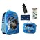 INTIMO Monster Jam Megalodon 5Piece Backpack Mega Set with Detachable Lunch box Water Bottle Pencil Case and Stickers Set