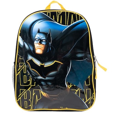 AI ACCESSORY INNOVATIONS Batman Kids Backpack Dark Knight Superhero 15 School Bag for Boys Black