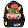 AI ACCESSORY INNOVATIONS Super Mario Bowser Backpack for Boys Girls 16 Inch Nylon Twill Big Face Schoolbag Black