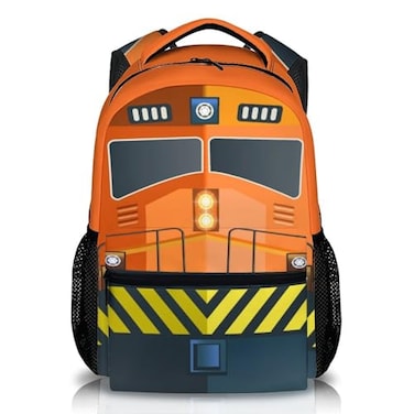 GIHSWE Train School Backpack Gifts for Kids Boys Students Back to School Essentials Gifts 17 Lightweight Train Bookbag with Adjustable Straps for Kindergarten Primary Elementary