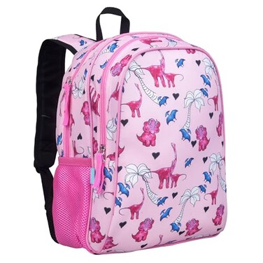 Wildkin Pink Dino 15 Inch Backpack