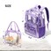 BORMELUN Heavy Duty Clear Backpack Lunch Bag Box Set for 8YearOlds Practical and Stylish School Essentialsclear backpack tote lunch bagpurple