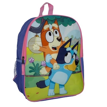 AI ACCESSORY INNOVATIONS Bluey Bingo Kids Backpack Elementary School Girls Book Bag with Padded Straps Purple