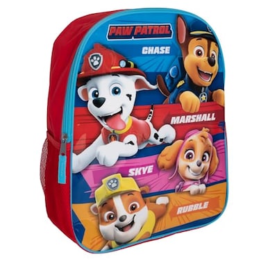 AI ACCESSORY INNOVATIONS Paw Patrol Kids Backpack Girls Boys 15 School Book Bag Featuring Chase Marshall Skye and Rubble Red
