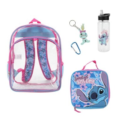 BIOWORLD Womens Kid Lilo Stitch Backpack Set Little KidBig Kid Sky Blue 2 Onesize