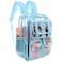Ujemin Clear Backpack for Girls Women Heavy Duty Transparent Bookbag School Backpack with Mesh Pockets Stadium Approved See Through Backpack Blue
