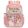 Yusudan Daisy Clear Backpack for Girls Women Heavy Duty Transparent School Backpack See Through Bookbag Pink