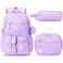 Fimibuke Backpack for Girls 3 PCS Waterproof Kids Backpack with Lunch Box Pencil Case Set Cute Travel Bookbag School Bag for Kindergarten Elementary Middle High School Student Toddler Kids Teens