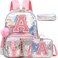 HTgroce Cute Backpacks for Girls School Backpack for Kids Backpacks for Elementary Primary School Bags for Girls BookbagsPink