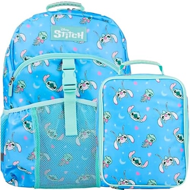 Bioworld Disneys Stitch 2Piece 16 Premium Youth Backpack Lunch Kit Set For Girls