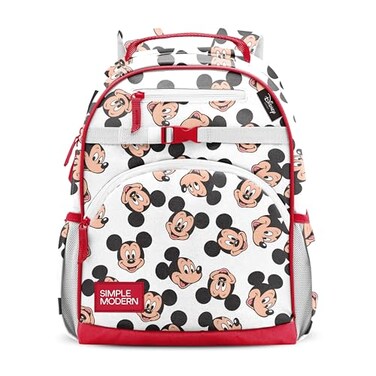Simple Modern Medium Disney Toddler Backpack for School Girls and Boys Kindergarten Elementary Kids Backpack Fletcher Collection Kids 15 tall Mickey Mouse Fun