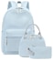 Bluboon School Backpack Teens Girls Boys Kids School Book Bags with Lunch Box Pencil Bag
