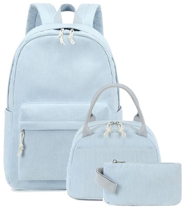 Bluboon School Backpack Teens Girls Boys Kids School Book Bags with Lunch Box Pencil Bag