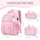 Scothen Backpack for Girls 3PCS Girls Backpack for School with Lunch Bag Pencil Case Kids Bookbag Kindergarten Elementary Middle School Bag with USB Charging Port