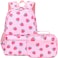 DSIUE Kids Backpack for Girls Elementary BookBags Teens School Backpack with Lunch Box Strawberry Pink