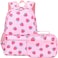 DSIUE Kids Backpack for Girls Elementary BookBags Teens School Backpack with Lunch Box Strawberry Pink