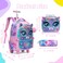 Meetbelify Rolling Backpack for Girls Backpacks with Wheels for Elementary School Students Kids 2 in 1 Travel Luggage Suitcase for Girls Age 810