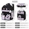 NSEQB Girls Backpack3pcs Kids School Backpack With Lunch Box Pencil Case SetCute Childrens Schoolbag For Primary Elementary Middle Black 3PCS