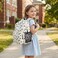 STEAMEDBUN Corduroy Kids Backpack for Girls Boys 38 Girls Backpack for Elementary Kindergarten Flower