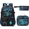 Fimibuke Backpack for School Boys 3 PCS Cool Luminous Kids Backpacks with Lunch Box Pencil Pouch Toddler Teen Glow in The Dark Backpack Bookbag Schoolbag Set for Elementary to High School Students