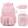 DIGOBAY Backpack for Girls 3PCS Girls Backpack for School with Lunch Bag Pencil Case Cute Kids Teens Bookbag for Kindergarten Elementary Preschool Middle School