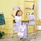Fimibuke Kids Backpack for Girls 4 PCS Waterproof Teen Girls Backpack with Lunch Box Pencil Case Headphone Bag Set
