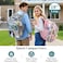 PACKISM Clear Backpack for School 18 Inch Extra Large Heavy Duty Clear Bookbag for Boys See Through PVC Transparent School Backpack with 3 Front Pockets Grey Age 12