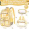 Fimibuke Clear Backpack for Boys 3PCS Heavy Duty PVC Transparent Boys Backpack with Lunch Box Pencil Case School Stadium Event Approved Toddler School Bookbag for Preschool Kindergarten Elementary