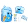 INTIMO Sesame Street Cookie Monster Backpack 5Piece Mega Set Cookie Time Kids School Bag Lunch Box Pencil Case Water Bottle 16