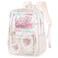 KIDNUO Clear Backpack for GirlsClear Bookbag Heavy Duty Transparent Backpacks for Stadium Events See Through Back Pack for Kindergarten Elementary Middle High School Offwhite