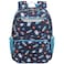 BrainyBees Kids Backpack for Boys Kindergarten 15 Inch Lightweight School Bookbag fits Folder Backpack for Kids 47 with Leakproof Insulated Pocket for Lunch and Snacks Navy Space