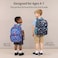 BrainyBees Kids Backpack for Boys Kindergarten 15 Inch Lightweight School Bookbag fits Folder Backpack for Kids 47 with Leakproof Insulated Pocket for Lunch and Snacks Navy Space