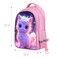 HiMagics Kids School Backpack for Boys Girls Lightweight Waterproof Bookbag Large Capacity Ergonomic Comfortable Shoulder Straps Ideal for Elementary Middle School and Travel Pink Fox Pattern