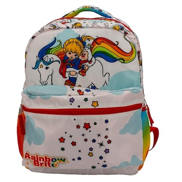 AI ACCESSORY INNOVATIONS Rainbow Brite Backpack for Girls 16 x 12 x 5 inch School Bag with Laptop Pocket